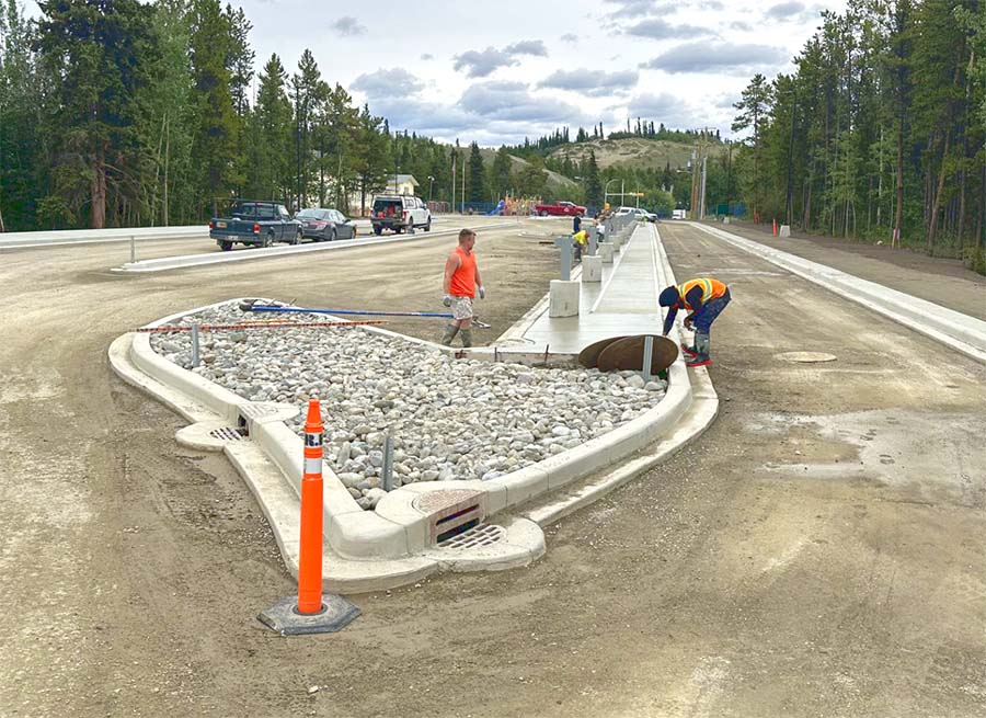 commercial concrete JLB whitehorse yk curb gutter