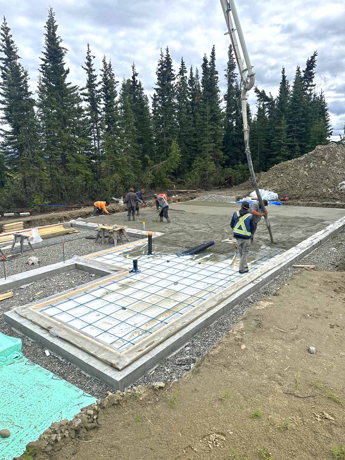jlb concrete BC YK NWT commercial building foundation slab