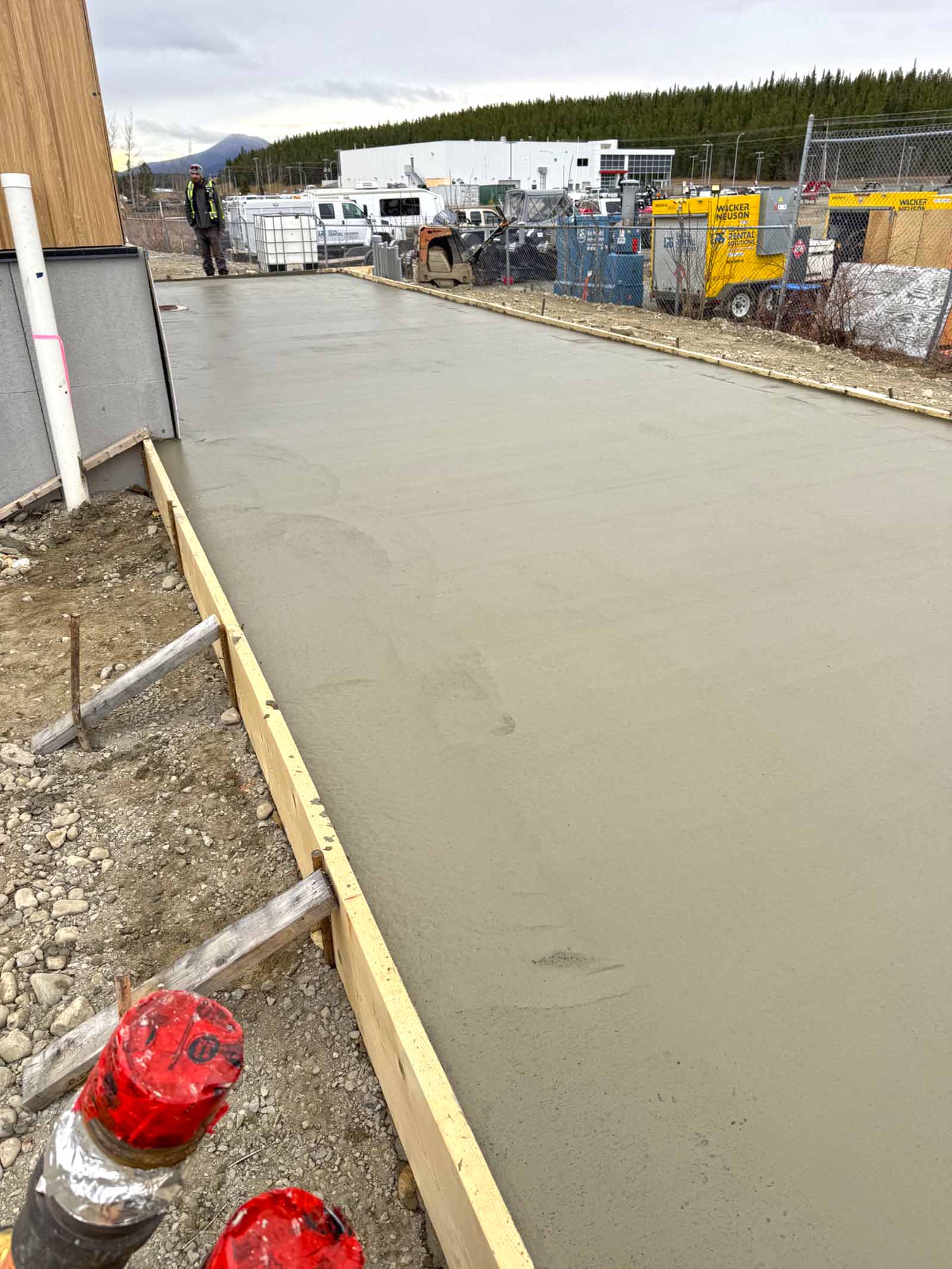 jlb concrete BC YK NWT commercial loading area service pad