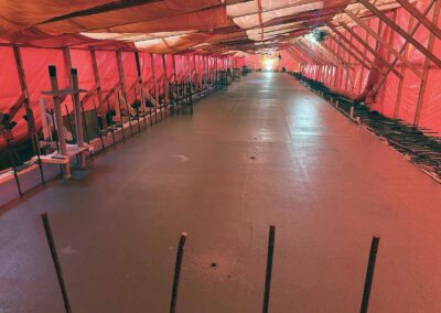 jlb concrete BC YK NWT concrete pour winter