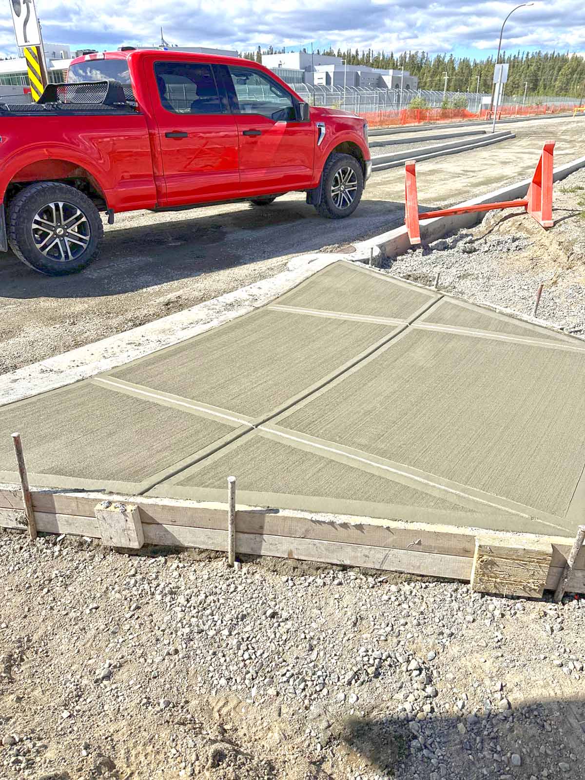 jlb concrete BC YK NWT wheel chair accessible access
