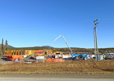 jlb concrete whitehorse pumper truck commercial building foundation slab