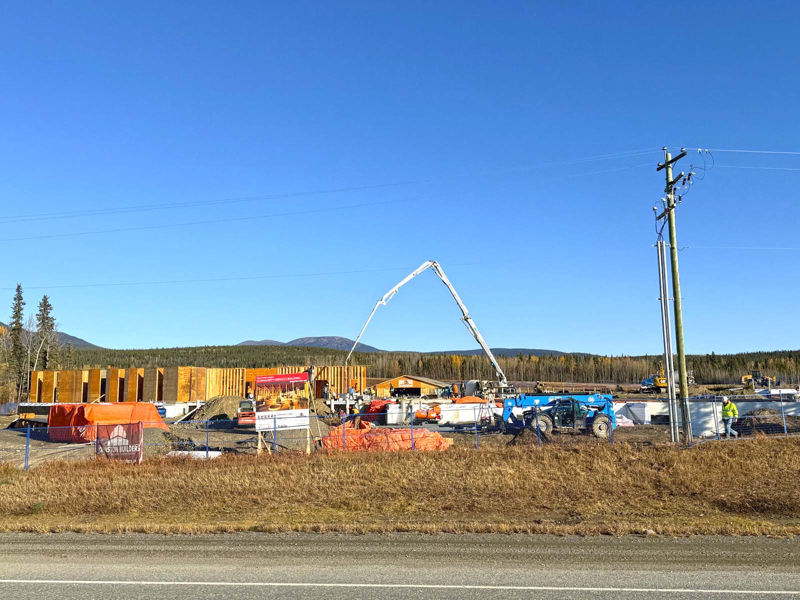 jlb concrete whitehorse pumper truck commercial building foundation slab
