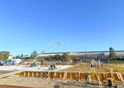 jlb concrete whitehorse pumper truck commercial building slab