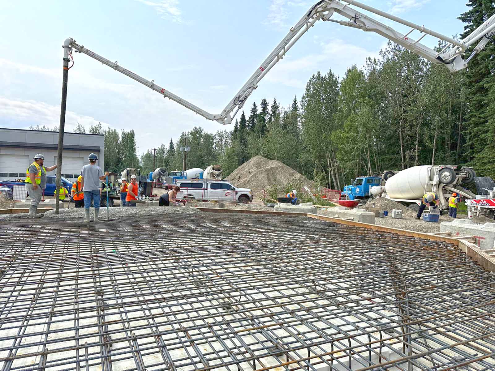 jlb concrete whitehorse pumper truck commercial slab